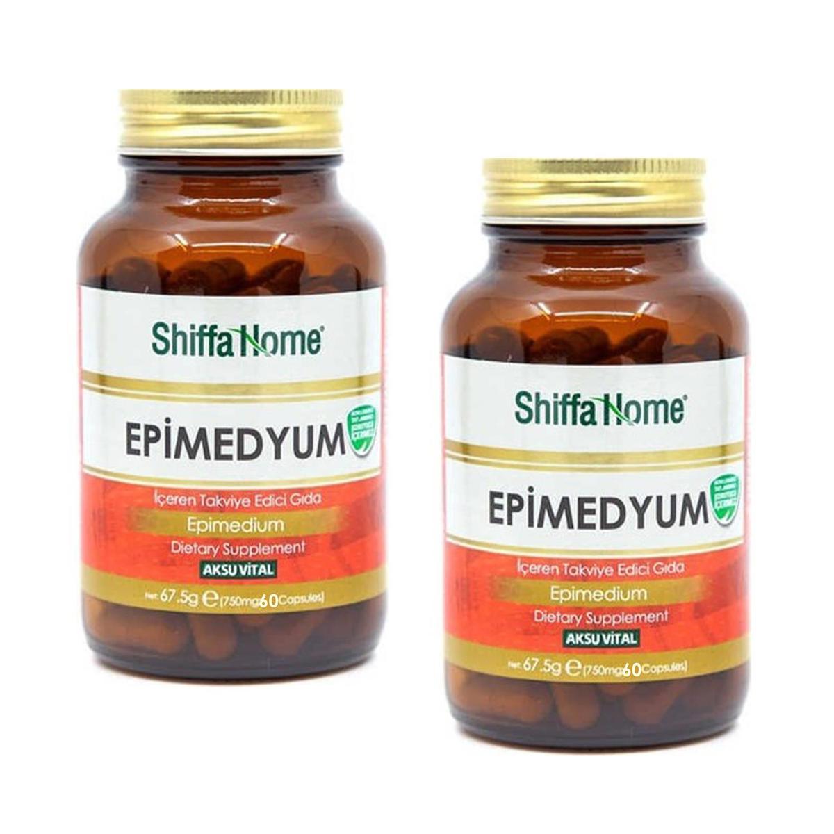 Shiffa Home Epimedium Aromasız Yetişkin Bitkisel Besin Desteği 2x60 Kapsül