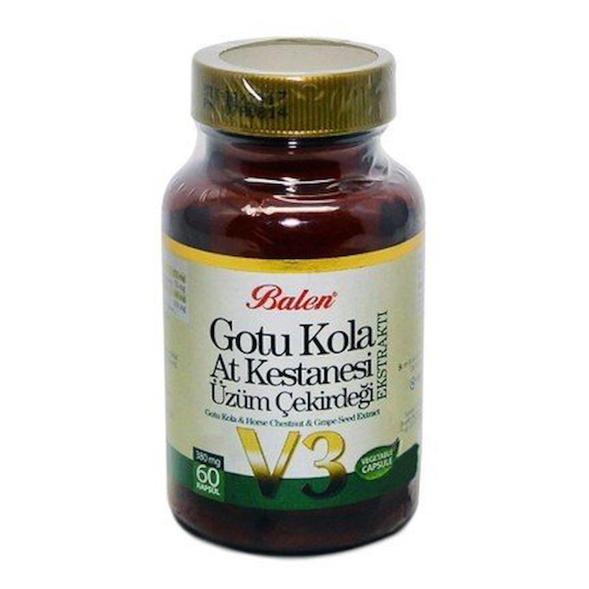 Balen Gotu Kola Aromalı Yetişkin Bitkisel Besin Desteği 60 Kapsül