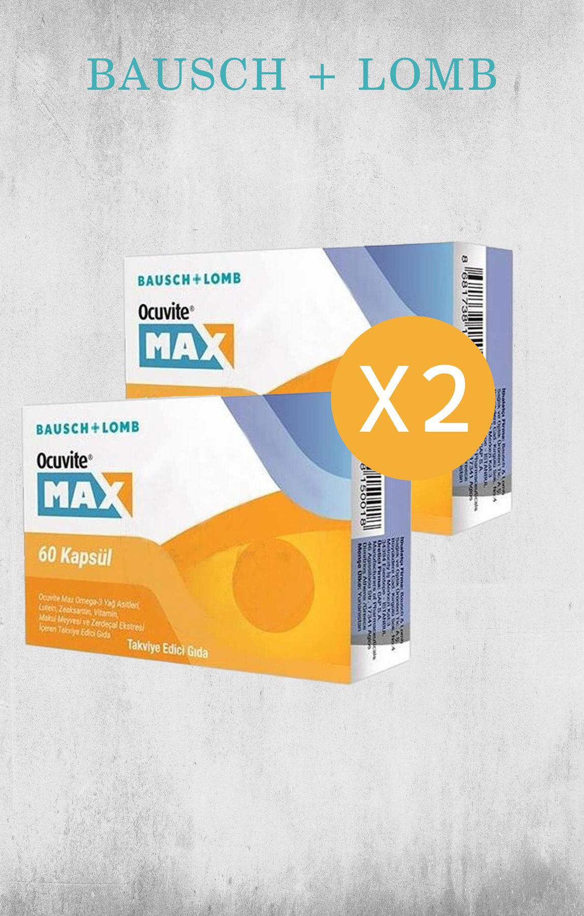 Anti Fight Ocuvite Max Sade Yetişkin Bitkisel Besin Desteği 2x60 Kapsül