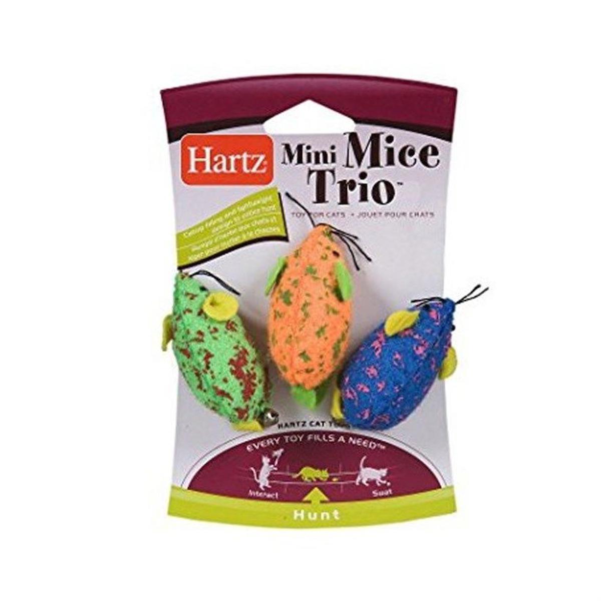 Hartz Mini Mice Isırma Yavru-Yetişkin Fare Kedi Oyuncağı