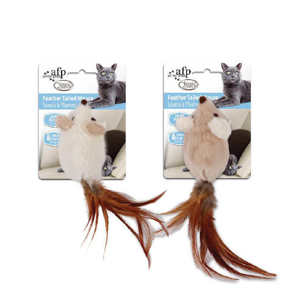 Afp Classic Comfort Peluş Tüylü Isırma Yavru-Yetişkin Fare Kedi Oyuncağı