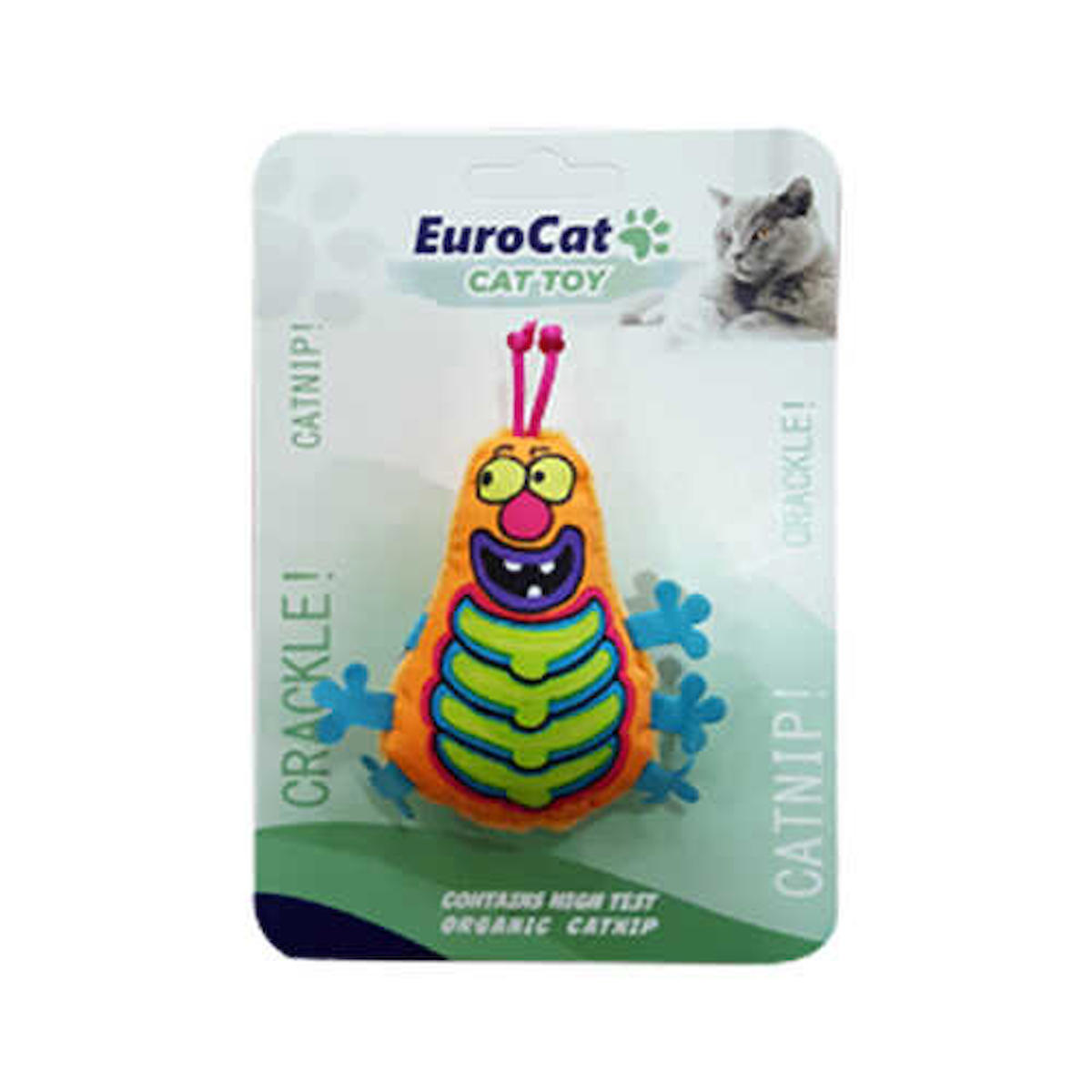 Eurocat Kedi Otlu Isırma Yavru-Yetişkin Tırtıl Kedi Oyuncağı
