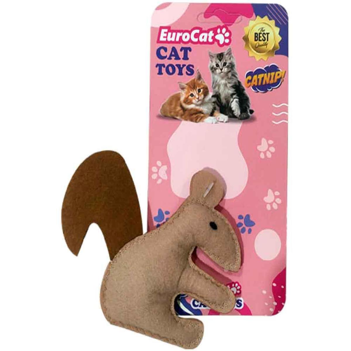 Eurocat Isırma Yavru-Yetişkin Sincap Kedi Oyuncağı