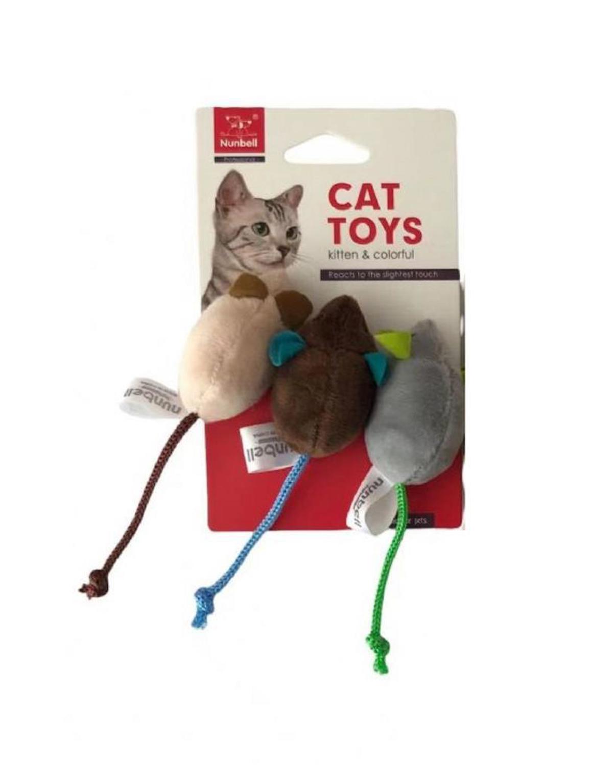 Nunbell Isırma Yavru-Yetişkin Fare Kedi Oyuncağı