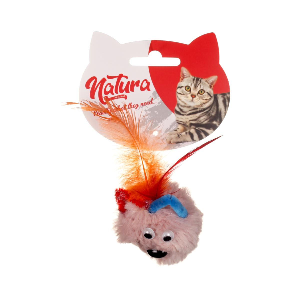 Natura Peluş Tüylü Isırma Yavru-Yetişkin Ayıcık Kedi Oyuncağı