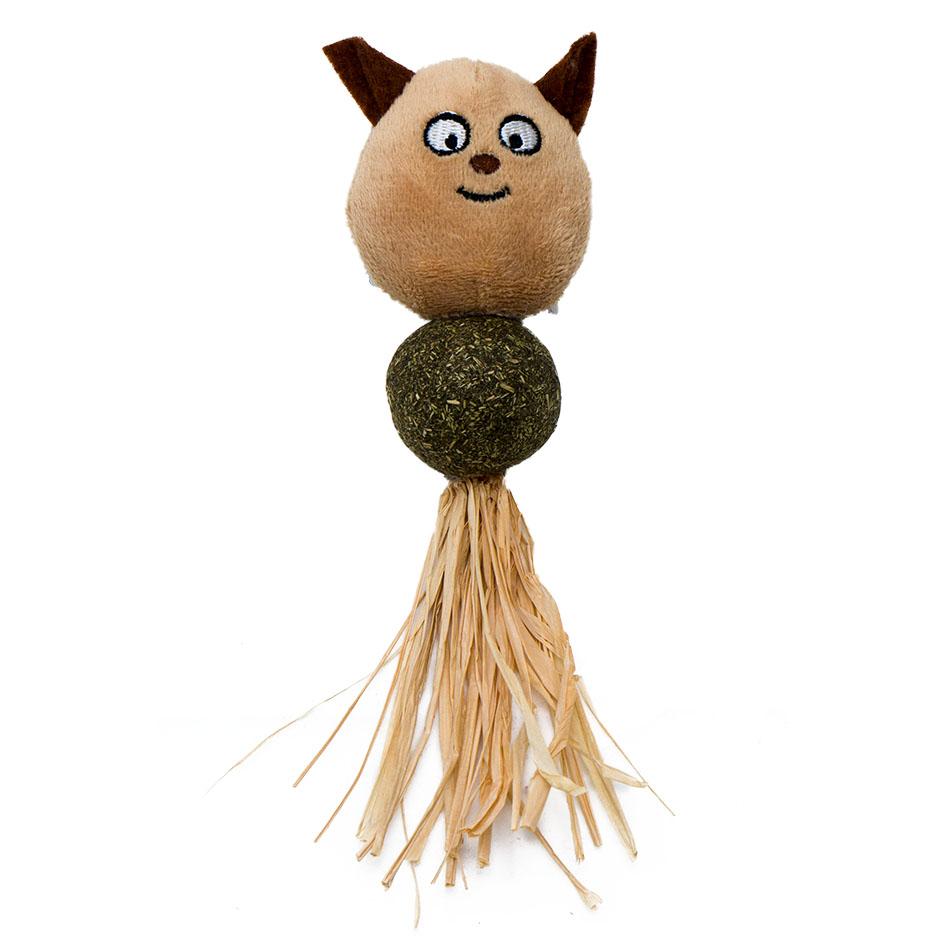 Eastland Kedi Otlu Peluş Isırma Yavru-Yetişkin Ayıcık Kedi Oyuncağı