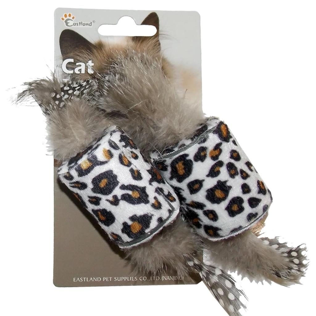 Eastland Peluş Tüylü Isırma Yavru-Yetişkin Leopar Kedi Oyuncağı