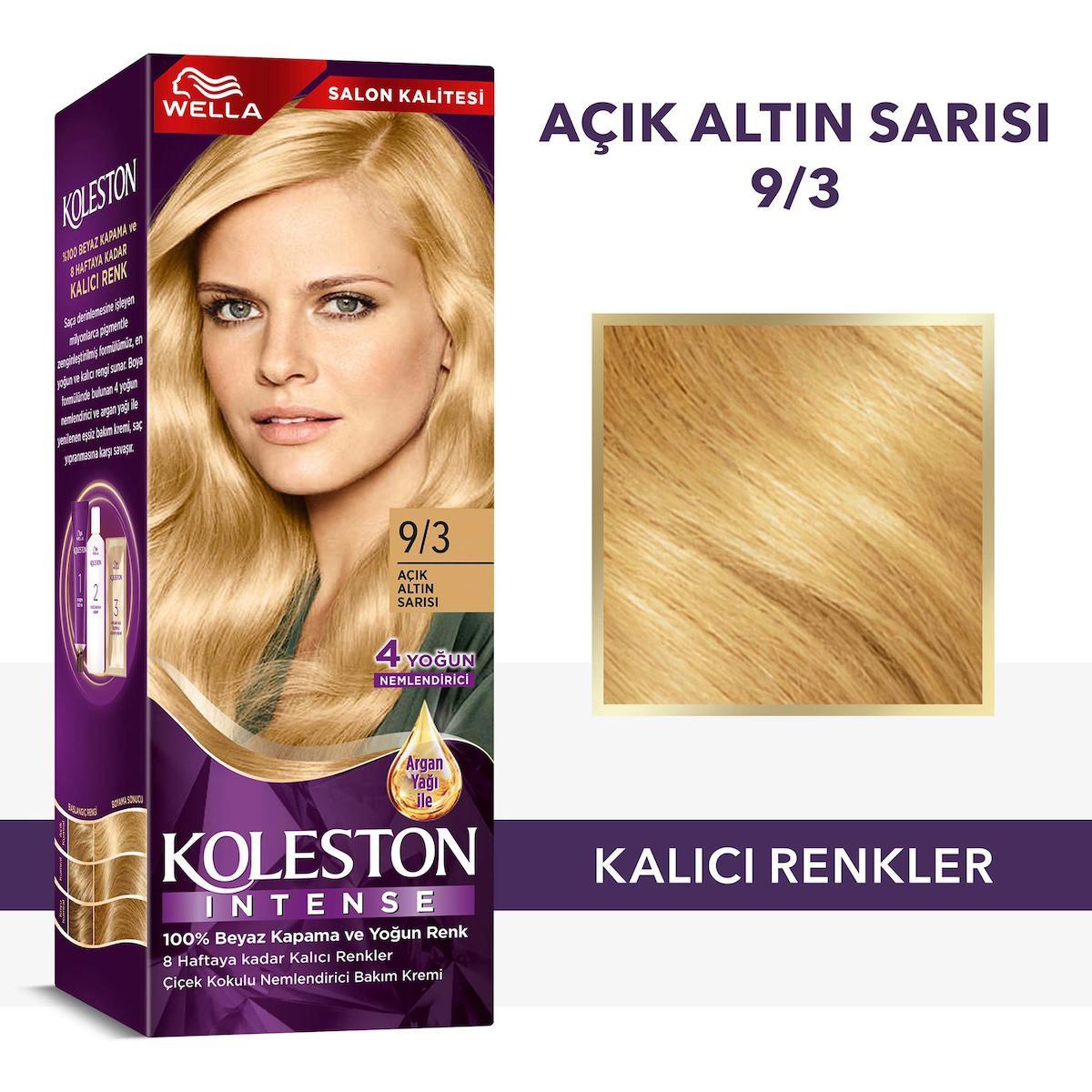 Wella Koleston 9.3 Açık Altın Sarısı Krem Saç Boyası 50 ml