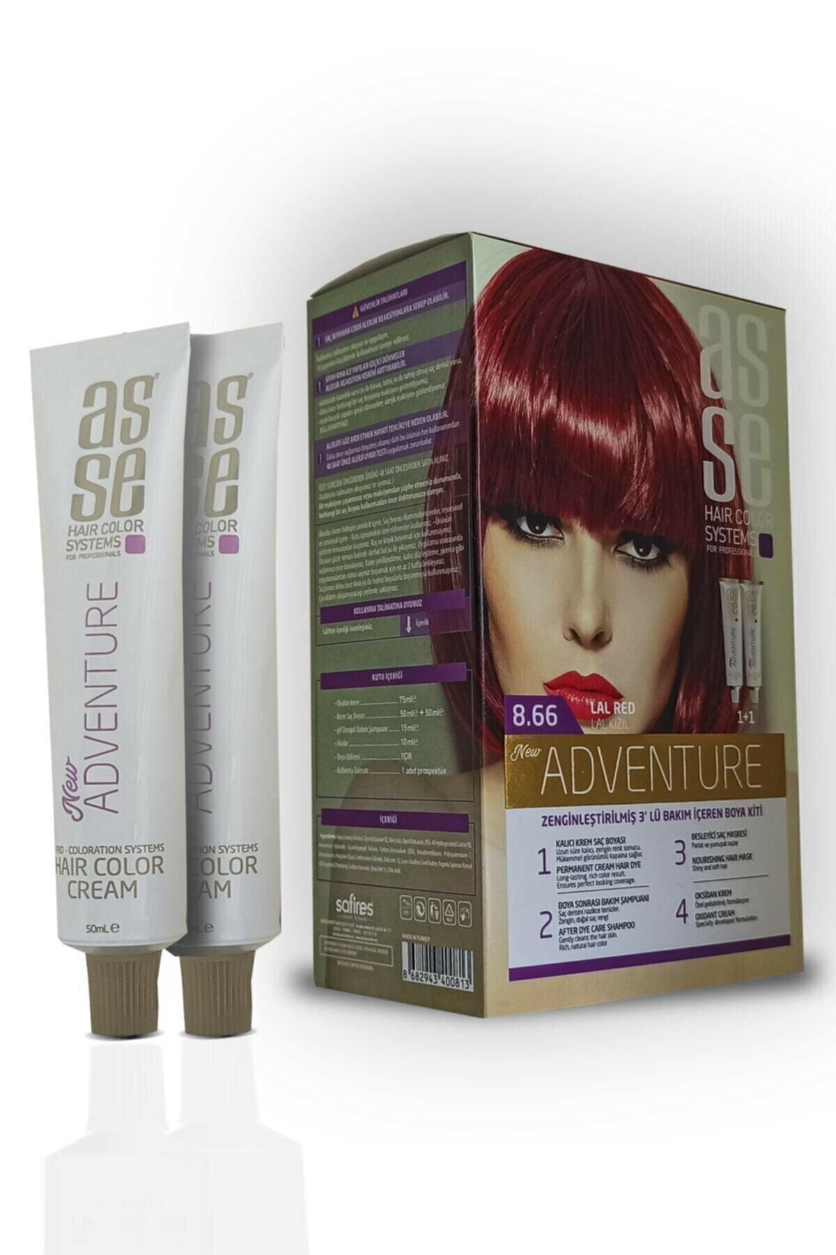Asse 8.66 Lal Kızılı Krem Saç Boyası 2x50 ml