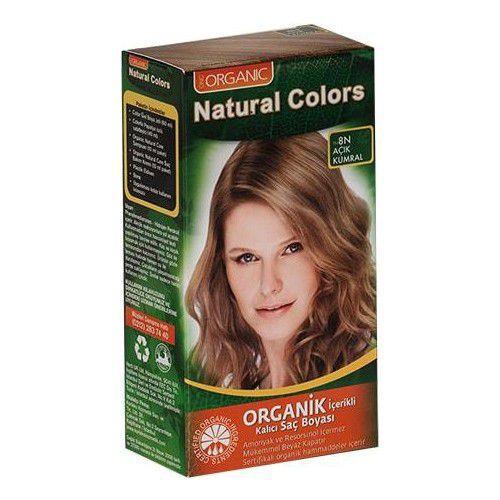 Organic Natural Colors 8N Açık Kumral Organik Krem Saç Boyası