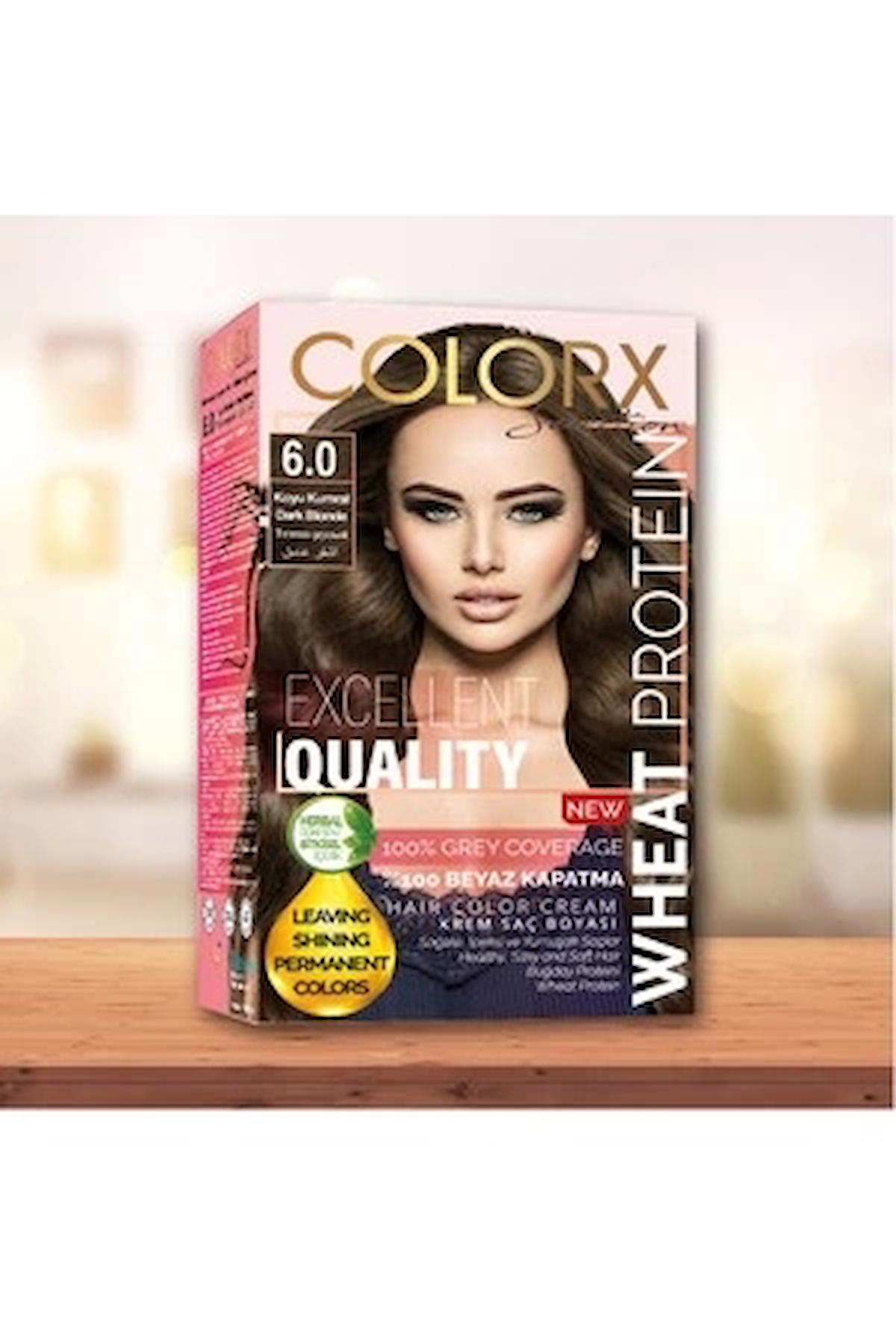 Colorx 6.0 Koyu Kumral Krem Saç Boyası 60 ml