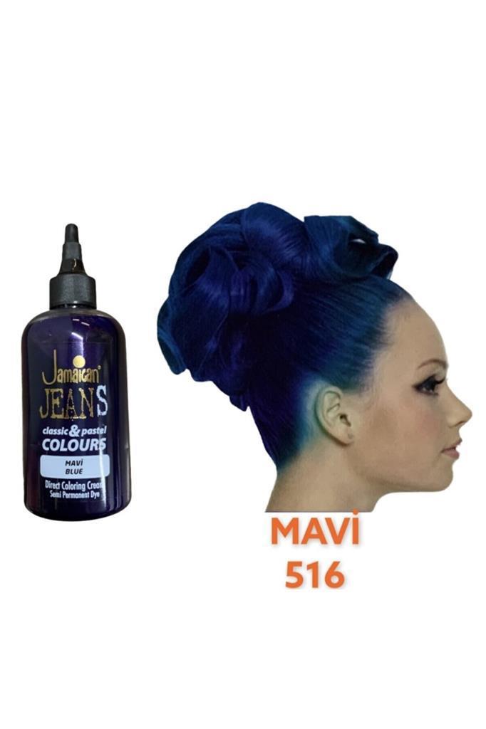 Jeans Color 616 Mavi Amonyaksız Krem Saç Boyası 250 ml