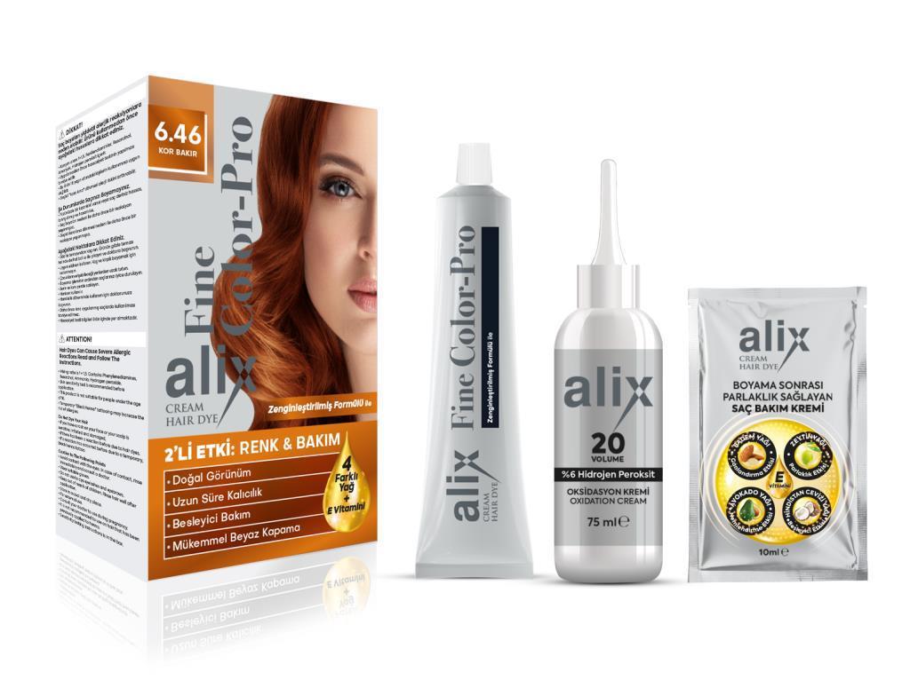 Alix Avien 6.46 Kor Bakır Krem Saç Boyası 50 ml