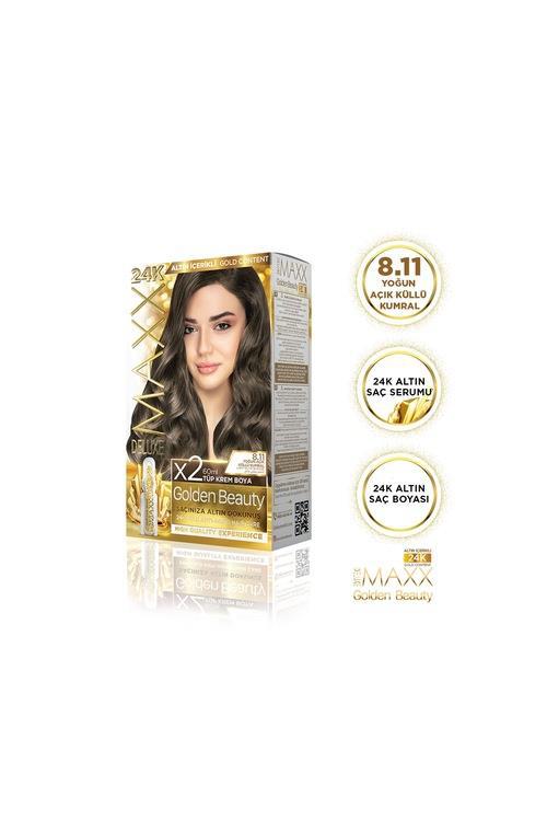 Maxx 8.11 Açık Küllü Kumral Krem Saç Boyası 60 ml