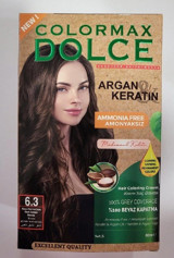 Colorx 6.3 Koyu Kumral Dore Amonyaksız Krem Saç Boyası 60 ml