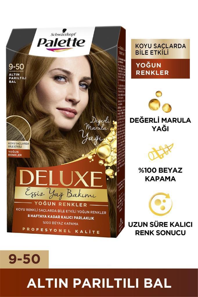 Palette 9.50 Altın Parıltılı Bal Krem Saç Boyası 50 ml