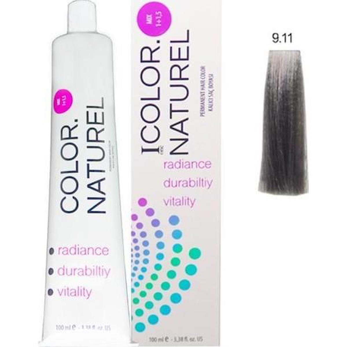 Color Naturel 9.11 Yoğun Küllü Sarı Krem Saç Boyası 100 ml