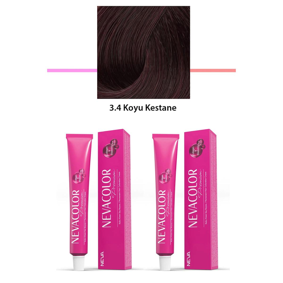 Shopping Store 3.4 Koyu Kestane Krem Saç Boyası 50 gr