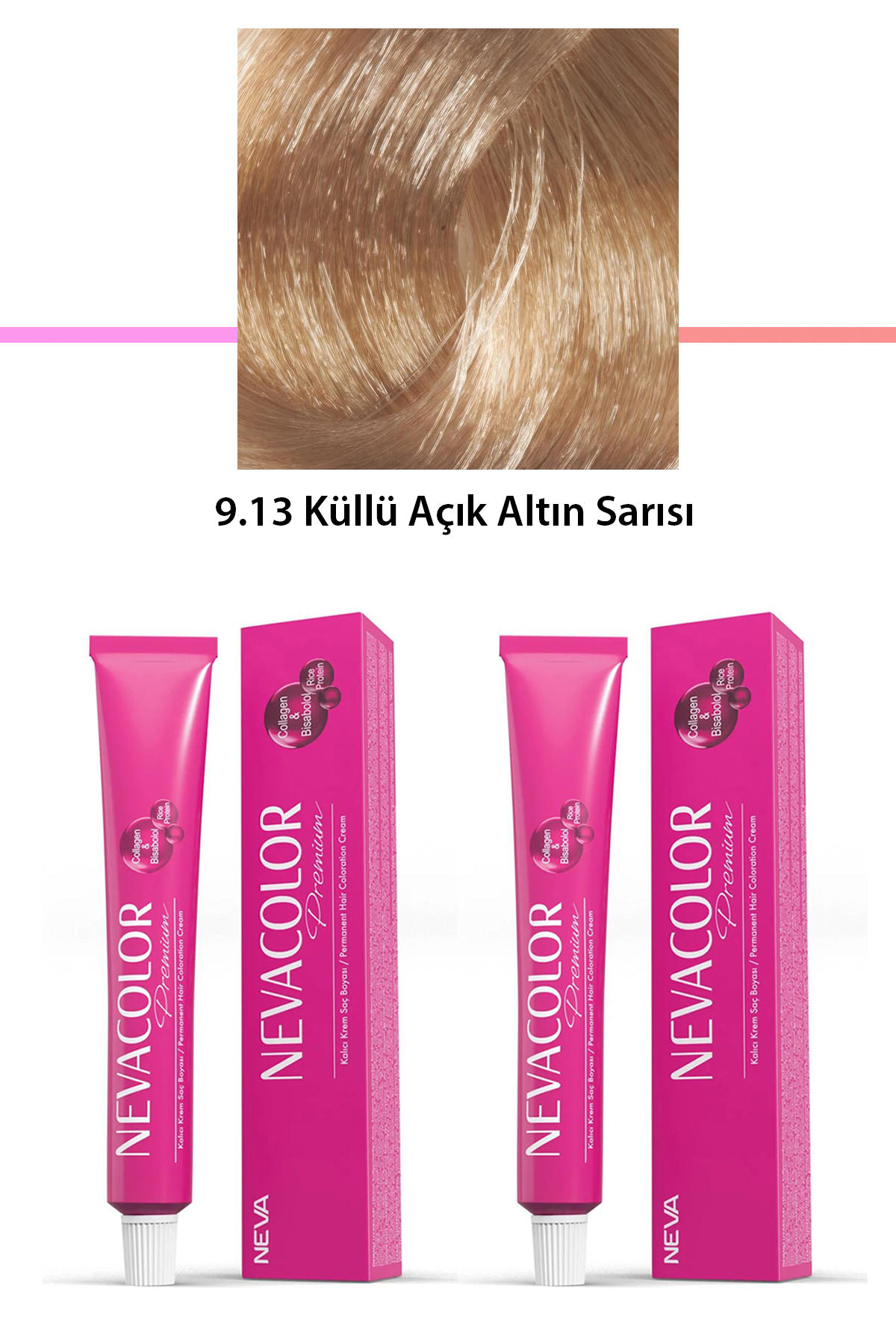 Nevacolor 9.13 Küllü Açık Altın Sarısı Krem Saç Boyası 50 gr