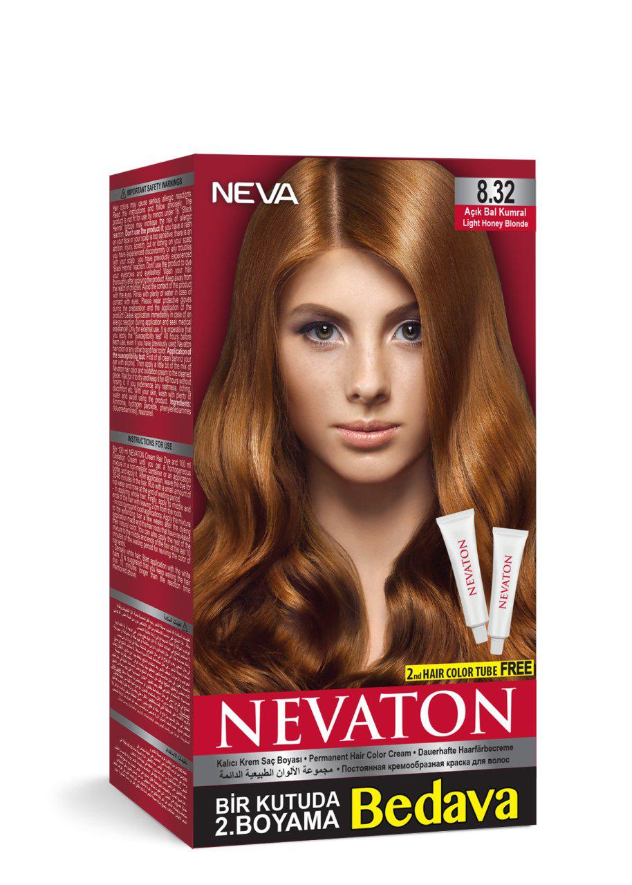 Neva 8.32 Açık Bal Kumralı Organik Krem Saç Boyası 50 gr