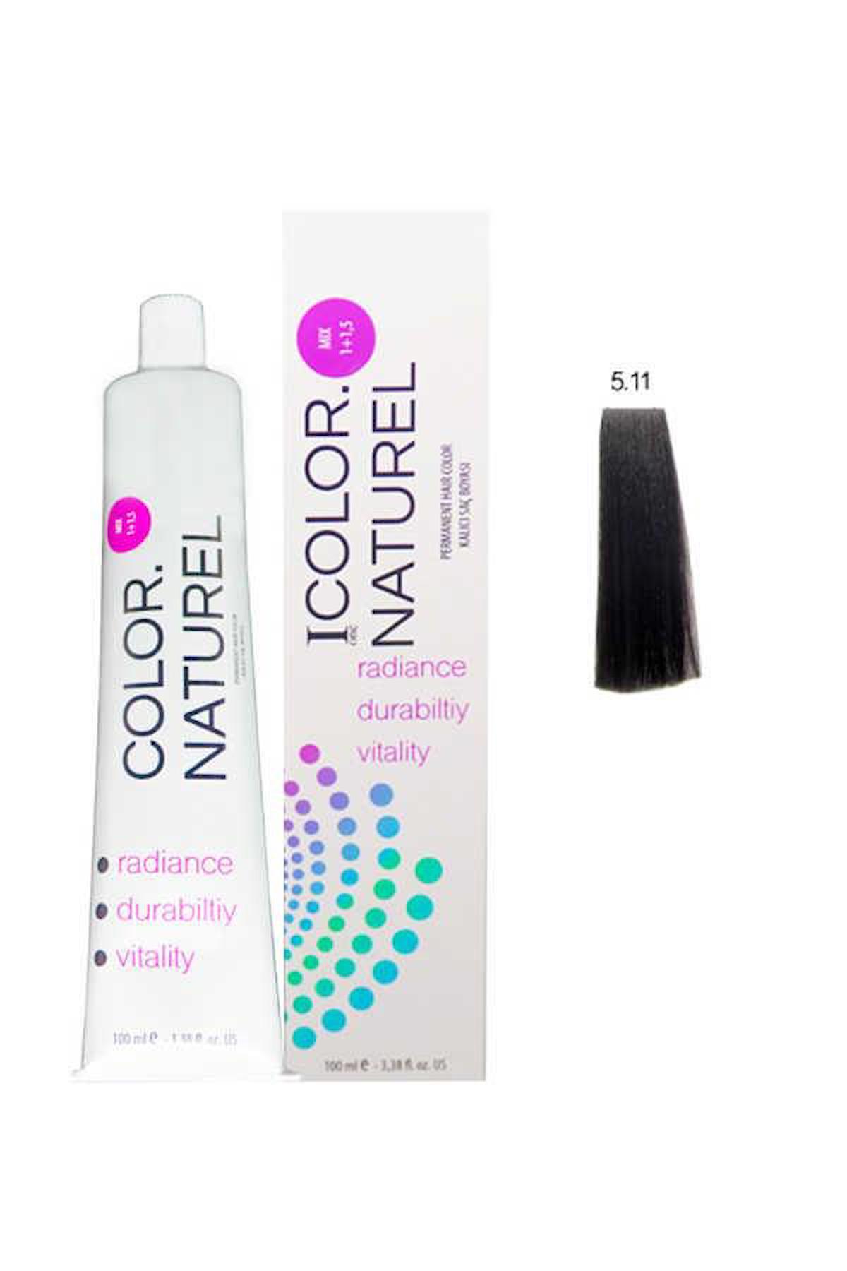 Color Naturel 5.11 Yoğun Küllü Kahve Krem Saç Boyası 100 ml