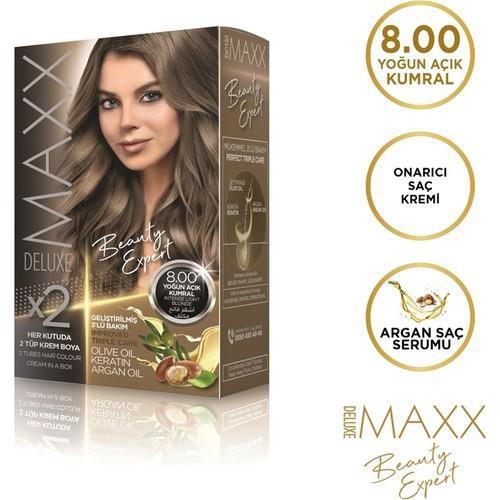 Maxx 8.00 Yoğun Açık Kumral Krem Saç Boyası 60 ml