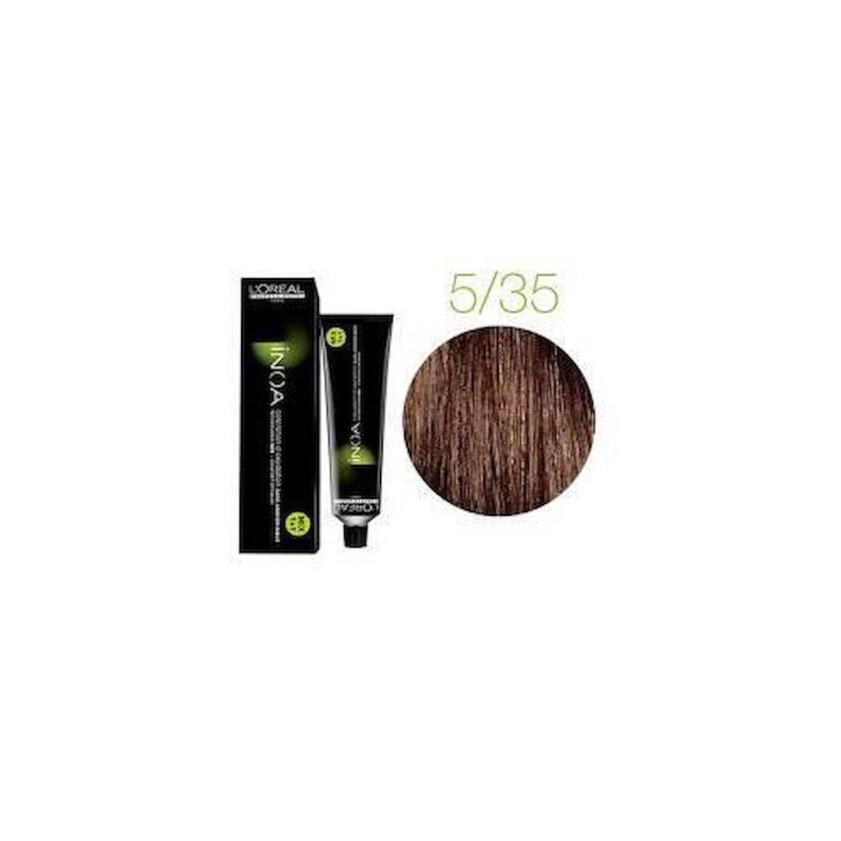 L'Oreal Professionnel 5.35 Açık Kestane Dore Akaju Amonyaksız Krem Saç Boyası