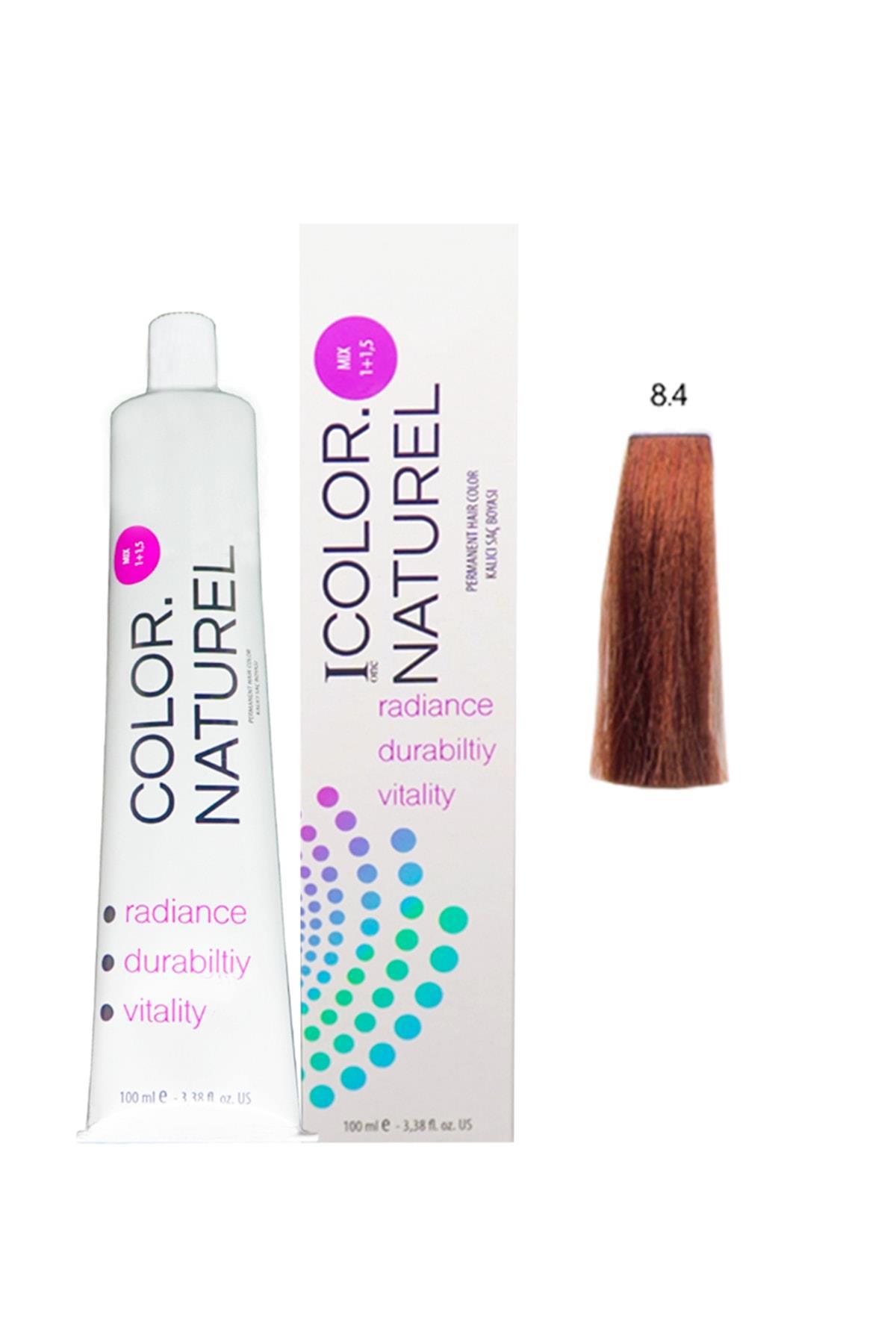 Color Naturel 8.4 Açık Bakır Krem Saç Boyası 100 ml
