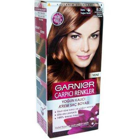 Garnier 6.35 Çarpıcı Altın Kahve Krem Saç Boyası 112 ml