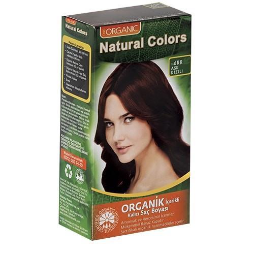 Organic Natural Colors 6RR Alev Kızılı Organik Krem Saç Boyası