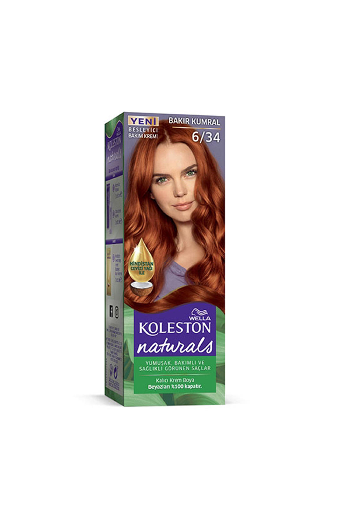 Wella Koleston 6/34 Bakır Kumral Krem Saç Boyası 50 ml