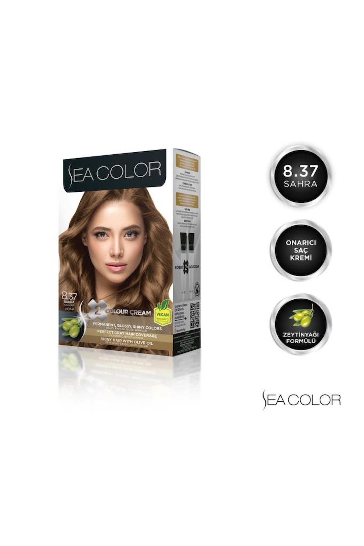 Sea Color 8.37 Sahra Krem Saç Boyası