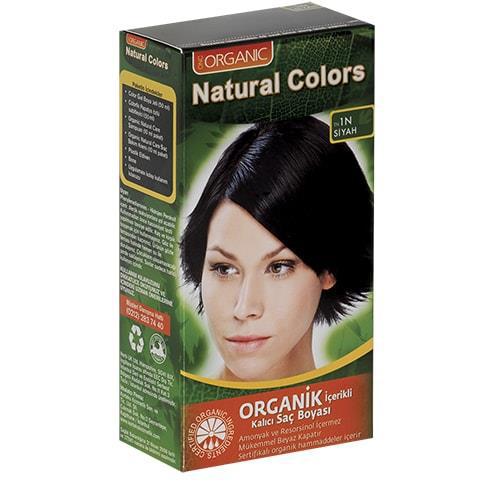 Organic Natural Colors 1N Organik Krem Saç Boyası