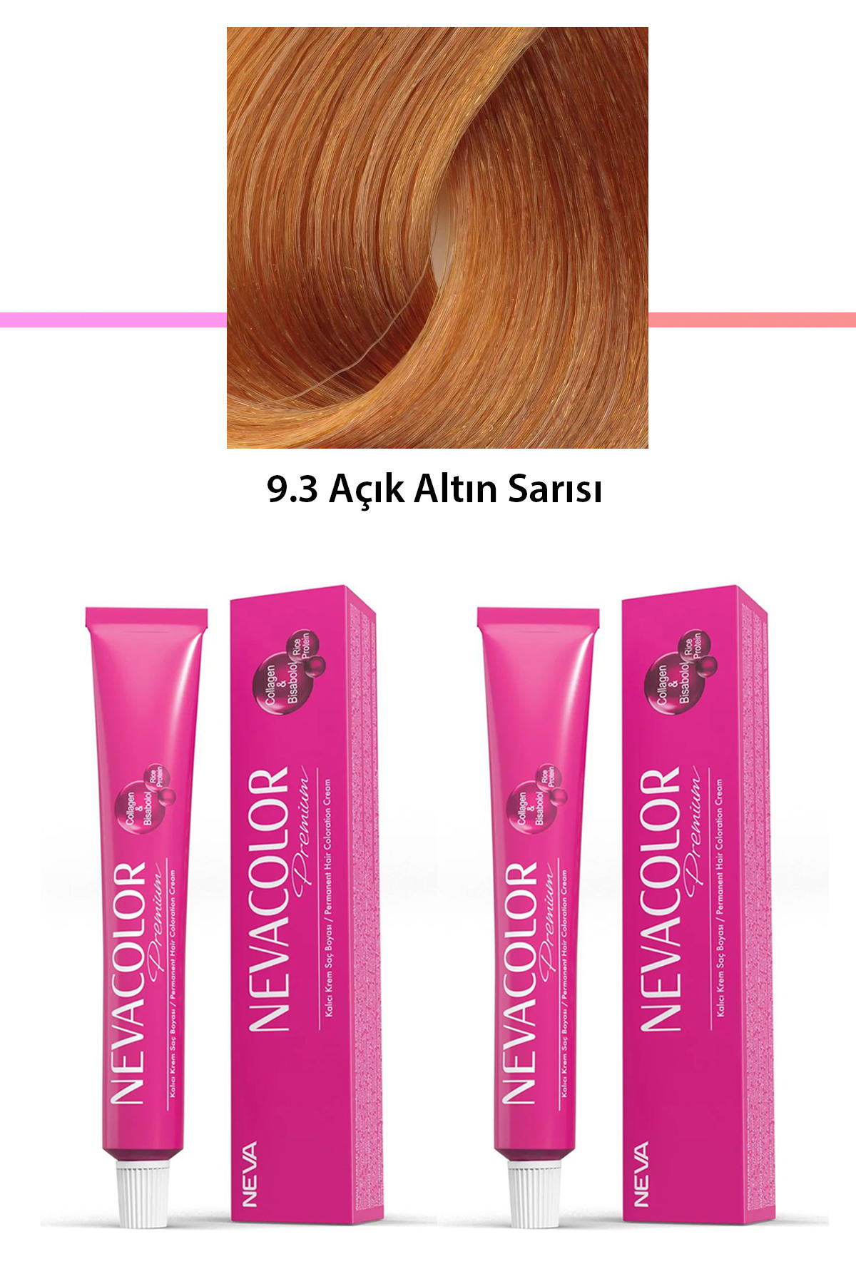 Nevacolor 9.3 Açık Altın Sarısı Krem Saç Boyası 50 gr