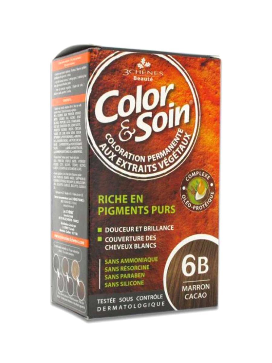 Color Soin 6B Kakao - Kahve Amonyaksız Krem Saç Boyası 120 ml