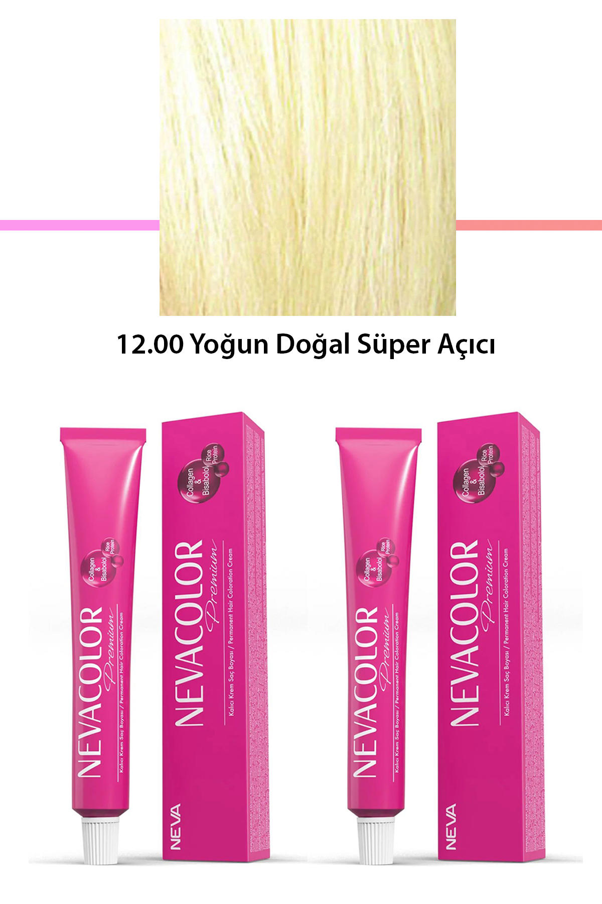 Nevacolor 12.00 Yoğun Doğal Organik Krem Saç Boyası 50 gr