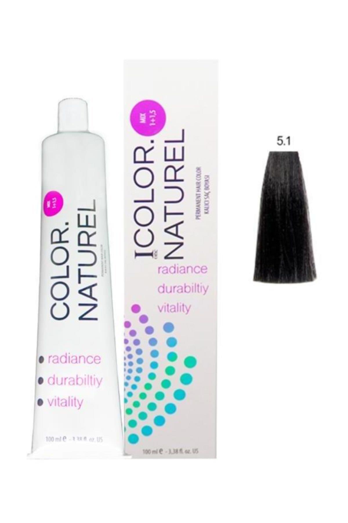 Color Naturel 5.1 Küllü Kahve Krem Saç Boyası 100 ml