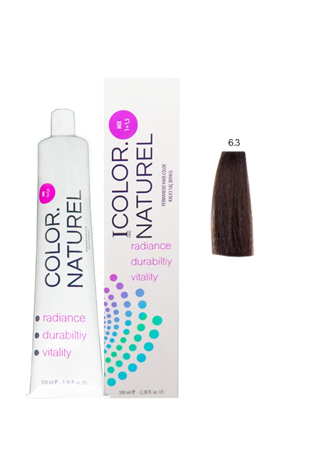 Color Naturel 6.3 Altın Koyu Kumral Krem Saç Boyası 100 ml
