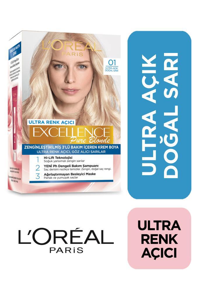 L'Oreal Professionnel 1 Doğal Sarı Amonyaksız Krem Saç Boyası