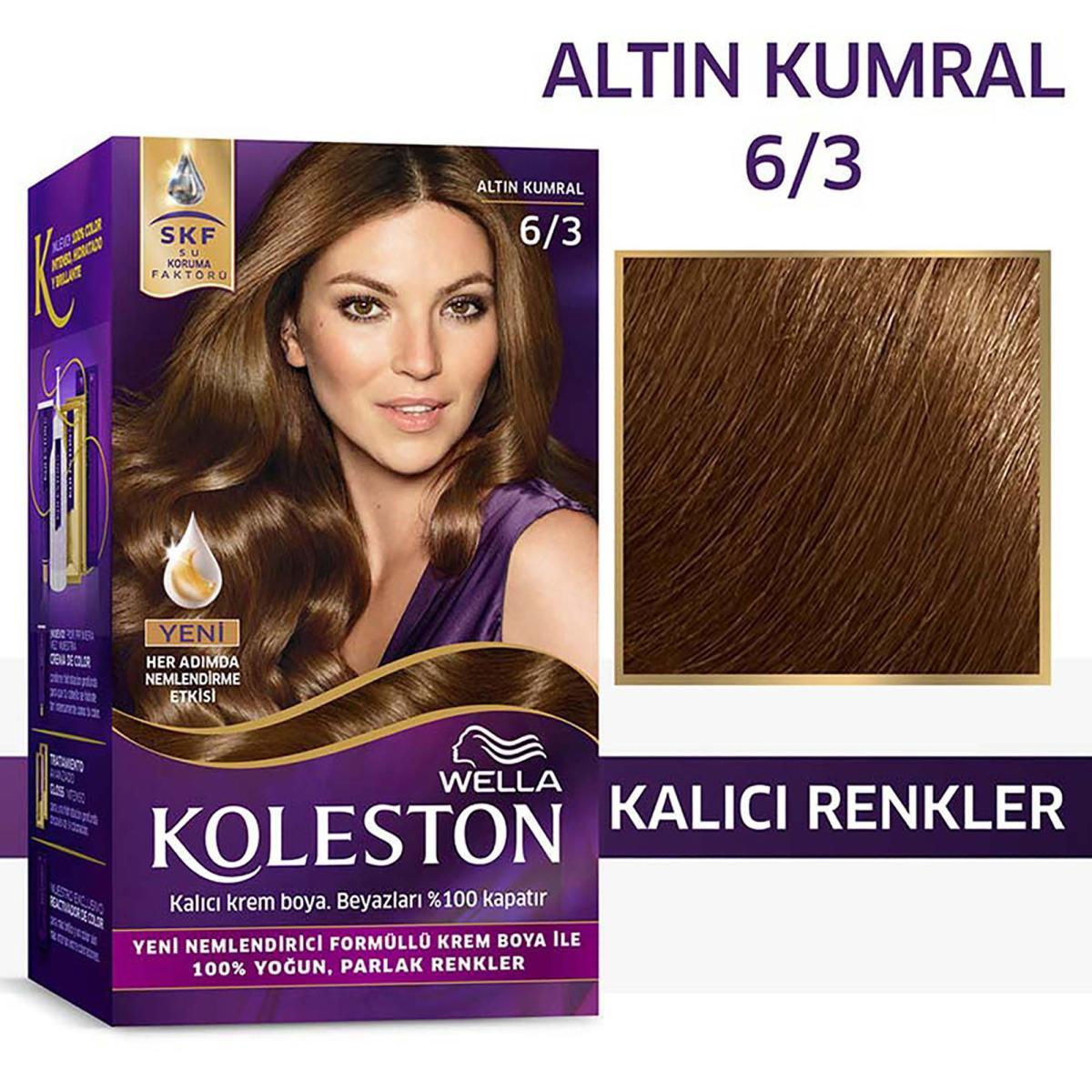 Wella Koleston 6.3 Altın Kumral Krem Saç Boyası 50 ml