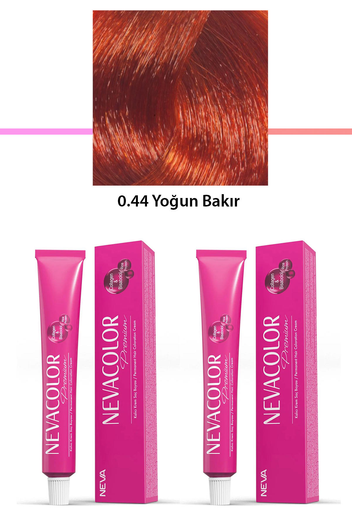 Nevacolor 0.44 Yoğun Bakır Krem Saç Boyası 50 gr