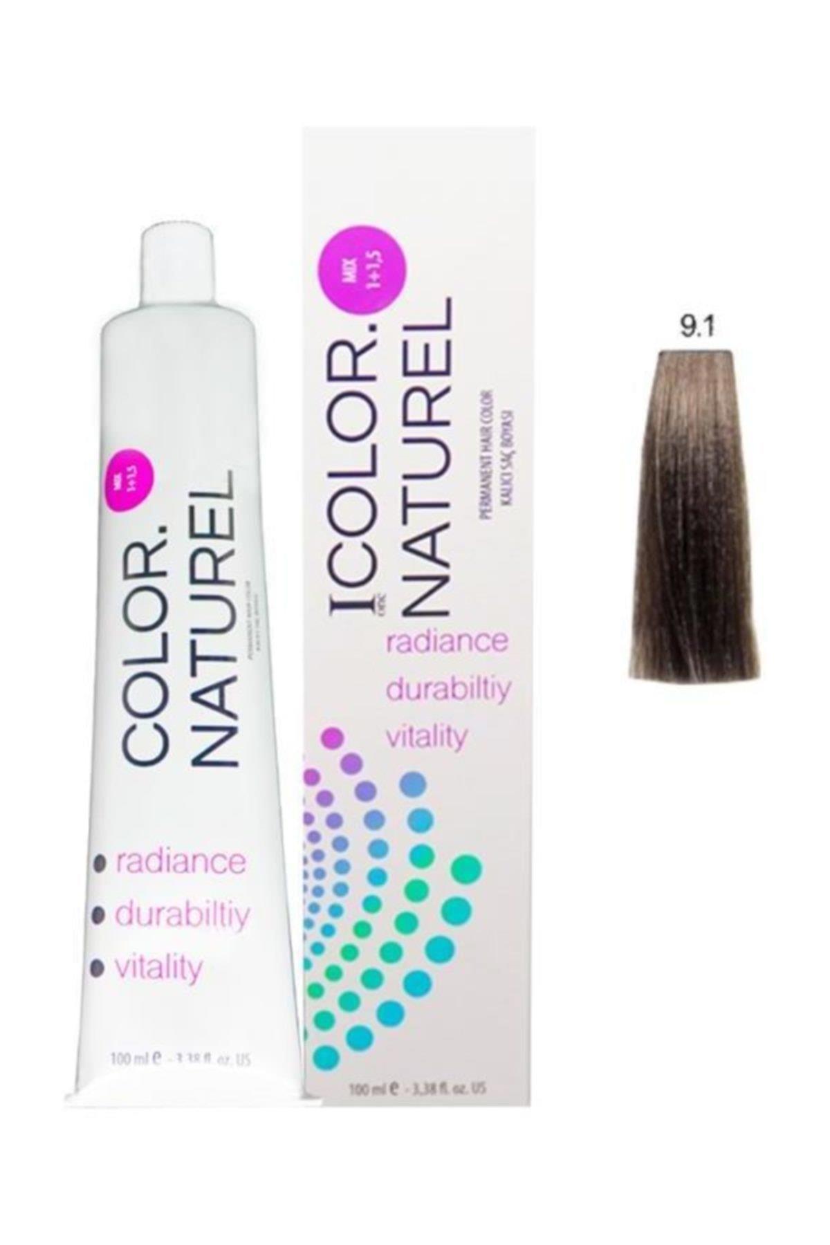 Color Naturel 9.1 Küllü Sarı Krem Saç Boyası 100 ml