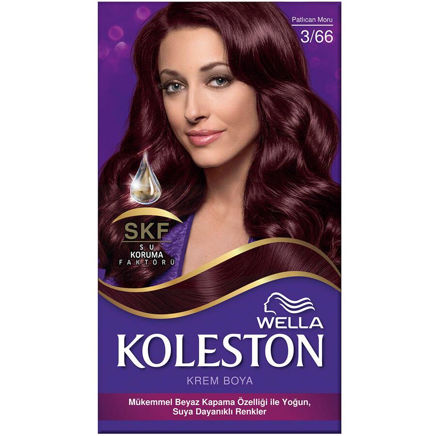 Wella Koleston 3.66 Patlıcan Moru Krem Saç Boyası 50 ml
