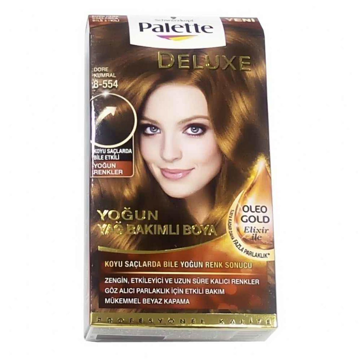 Palette 8.554 Dore Kumral Krem Saç Boyası