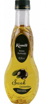 Komili Sıcak Lezzetler Polifenolsüz Olgun Hesap Pet Riviera Zeytinyağı 0.5 lt
