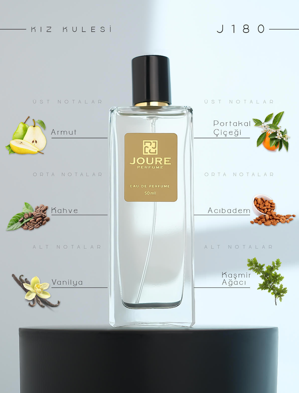 Joure Perfume Joure J180 EDP Tatlı Vanilya Kadın Parfüm 50 ml
