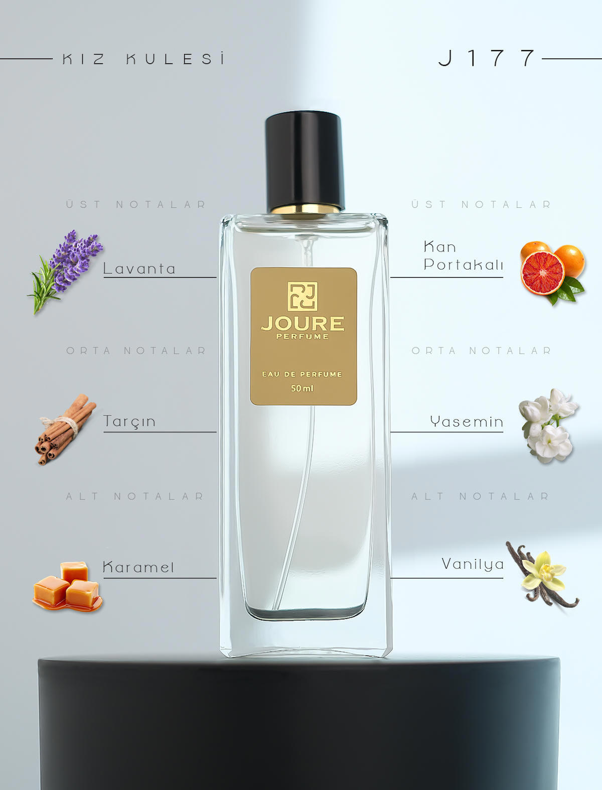Joure Perfume Joure J177 EDP Karamel-Vanilya Kadın Parfüm 50 ml
