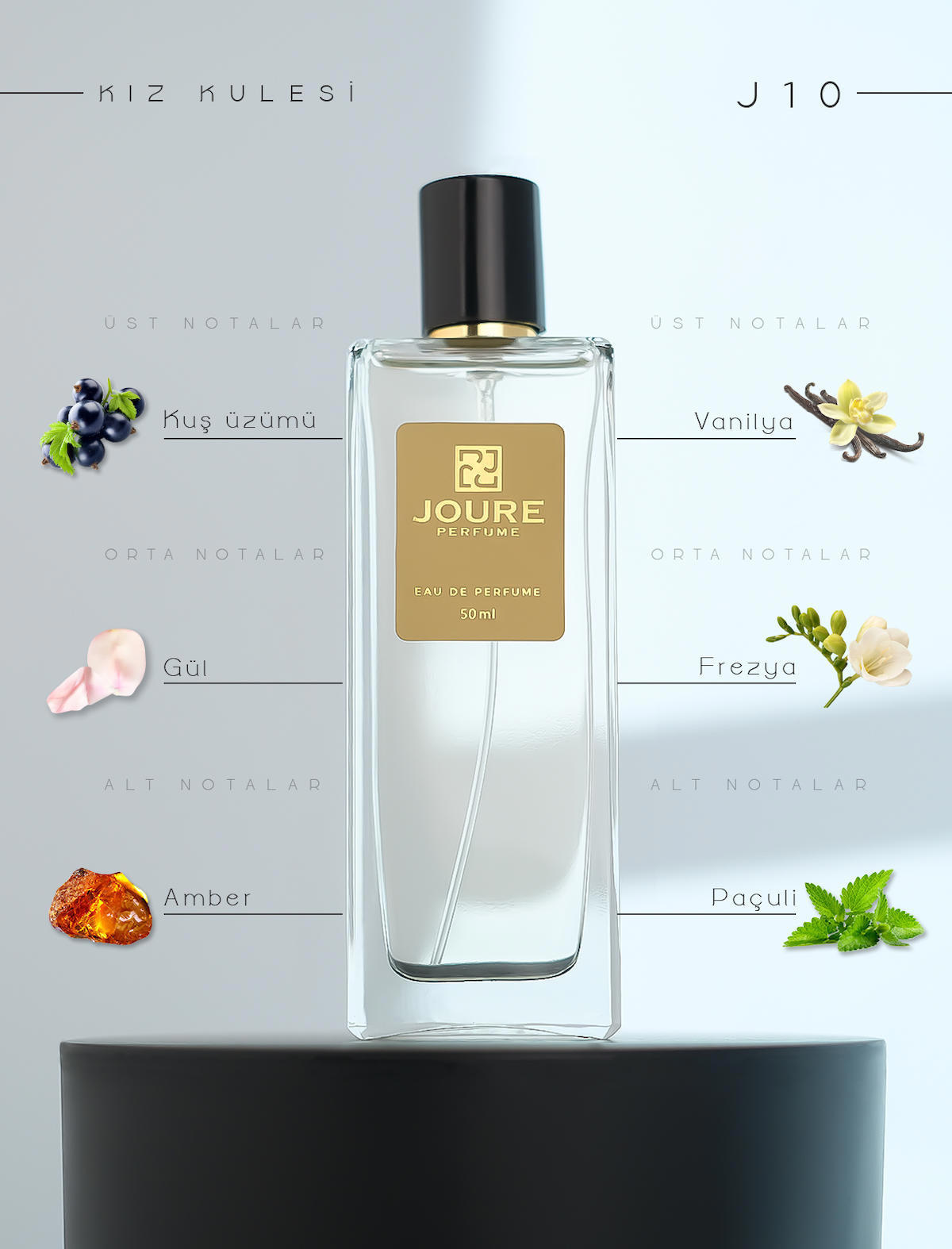Joure Perfume Joure J10 Afrodizyak Etkili EDP Baharatlı Kadın Parfüm 50 ml