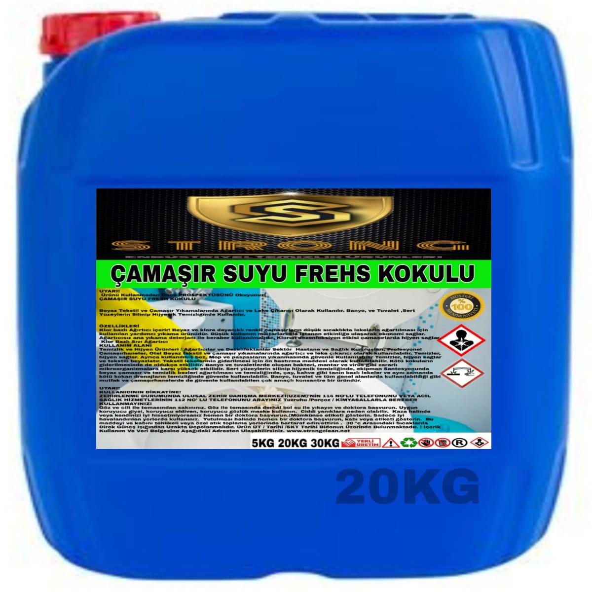 Strong Fresh Kokulu Beyazlar İçin Sıvı Çamaşır Suyu 20 kg
