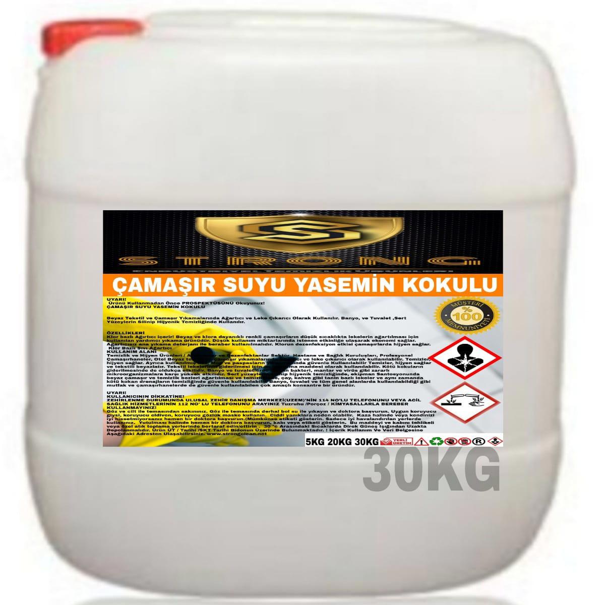 Strong Yasemin Kokulu Beyazlar İçin Sıvı Çamaşır Suyu 30 kg